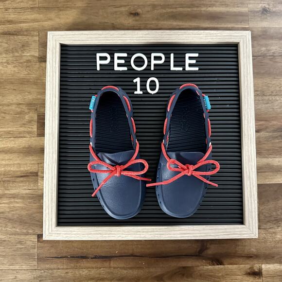 People Footwear Marine Blue Red Sienna Driver Loafer Slip On Waterproof Shoes 10 - Picture 1 of 9